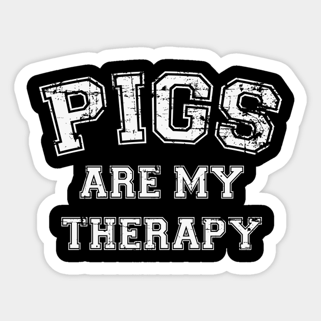 Pigs Are My Therapy Sticker by RW